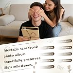 DIY Album de scrapbook Creative Scrapbooking Kit Album photo 3D Livre de Mémoire Interactive pour Mariage, Bébé, Anniversaire, Famille Photos Aventure Réserver Voyage Journal Album de Photo DIY 3D Carte de décoration