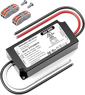 96W 24V Dimmable LED Driver UL Listed, DC 24V Triac ELV/MLV LED Dimmable Power Supply Compatible with Lutron & Leviton Switches 96 Watt LEDs Transformer 24 Volt Smooth Flicker Free Dimming