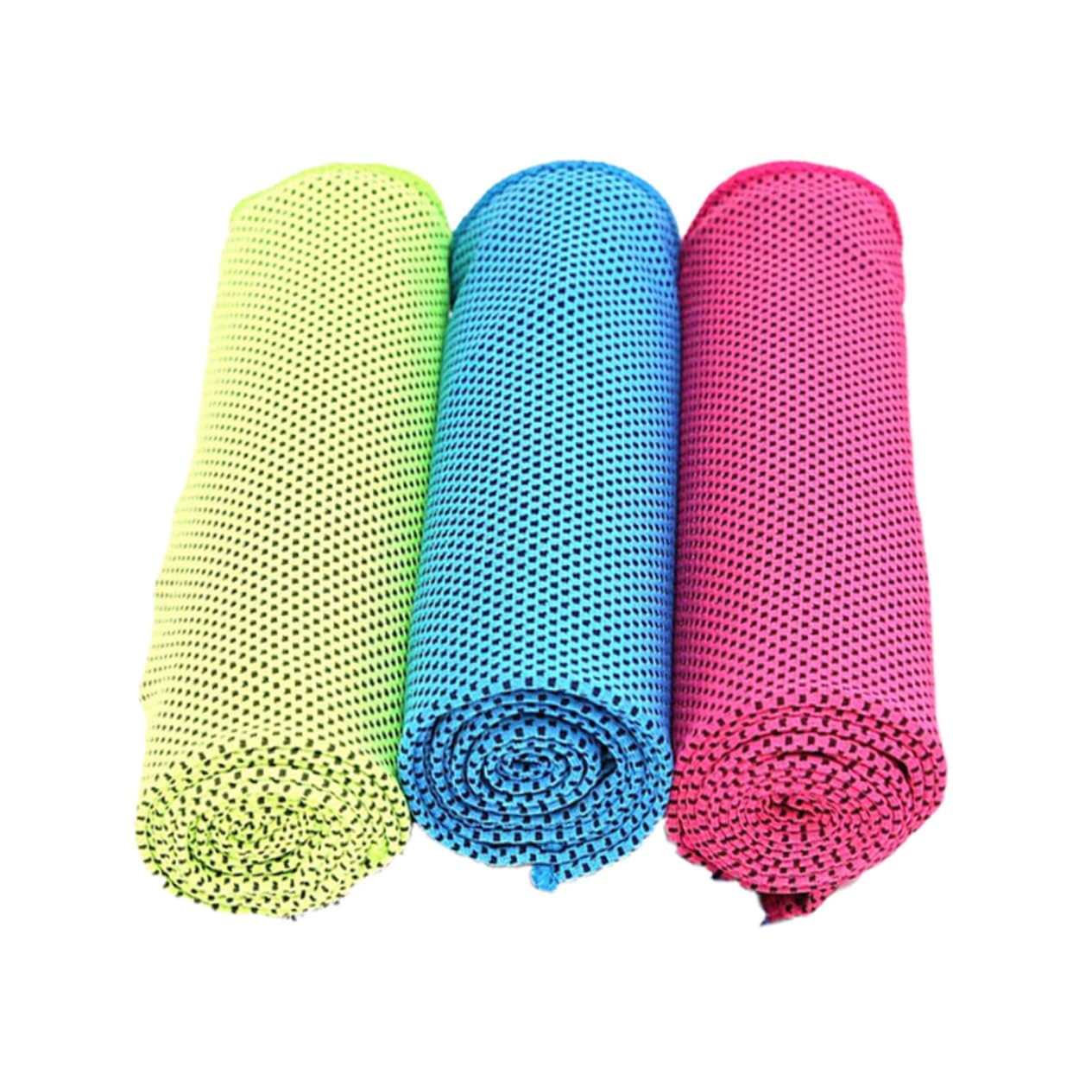 Mipcase Sport Cooling Towel Set 3 Piece Ice Towel for Running Cycling Yoga Travel Camping Rosy