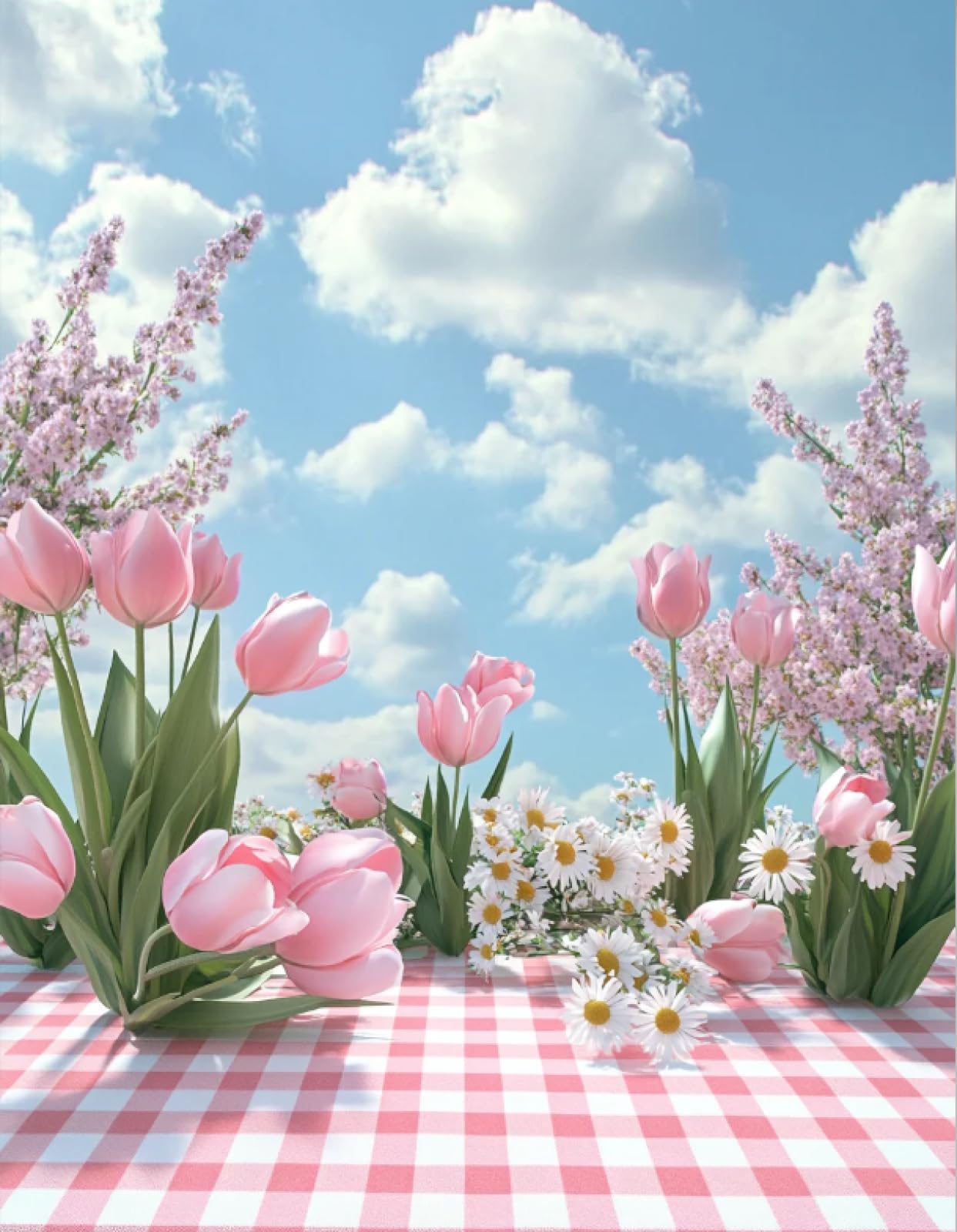 Stithej Pre-Printed Cross Stitch Kit Tulip 11CT for Adults Beginners