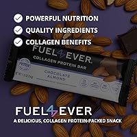 Vista 7 de Fuel 4 Ever Barras de proteína de colágeno, 0.45 onzas de proteína, sin gluten, sin lácteos, sin stevia ni ingredientes artificiales añadidos