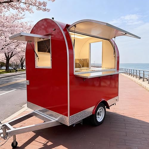 Small Food Truck and Mini Food Trailer Kit – Essential Stainless Steel Setup for Compact Donut, Churros and Drink Cart Operations