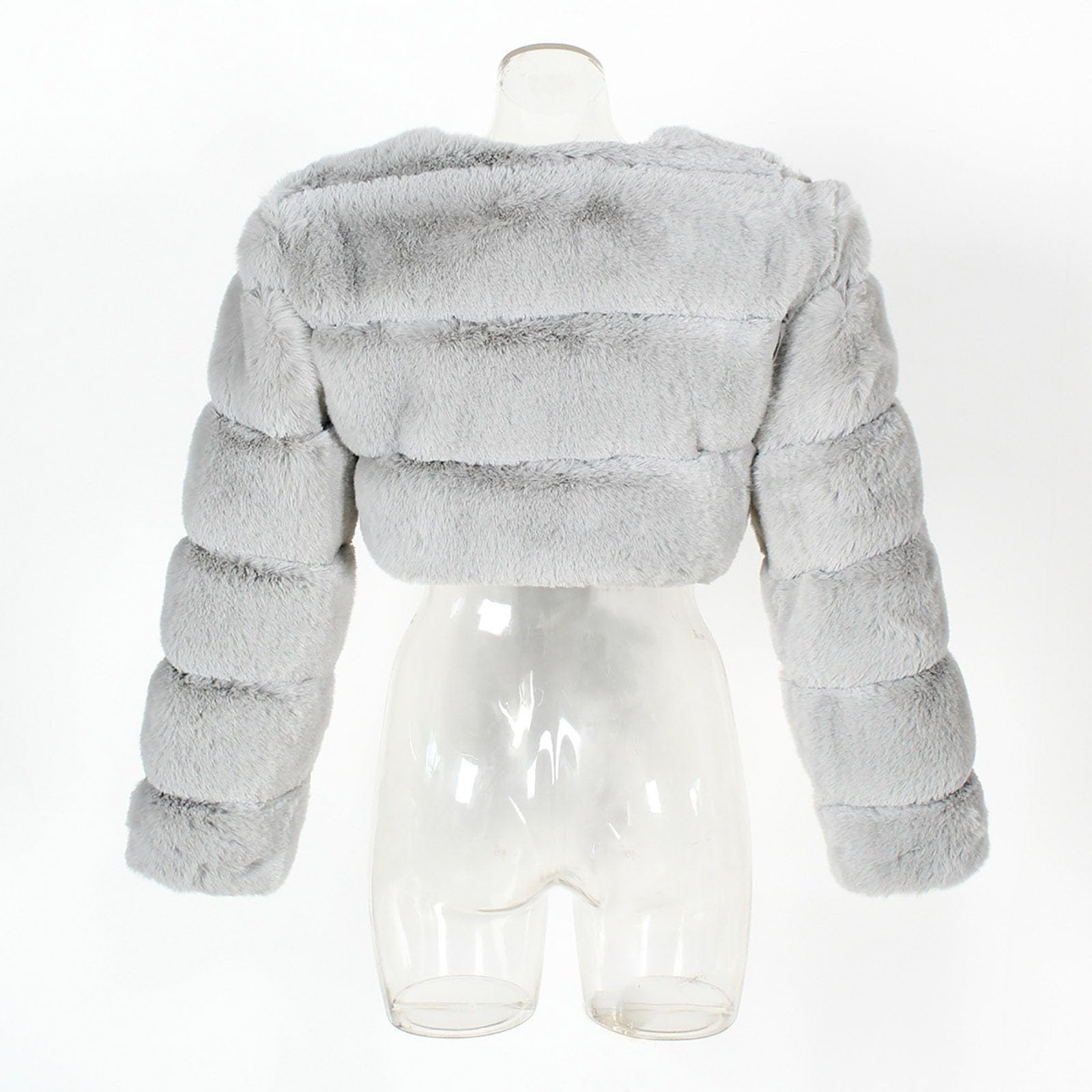 Chaqueta Mujer Invierno Abrigos De Cazadora Forro Polar，Chaqueta corta sintética mujer estilo informal otoño invierno nueva europea abrigo ligero femenino forro polar casual