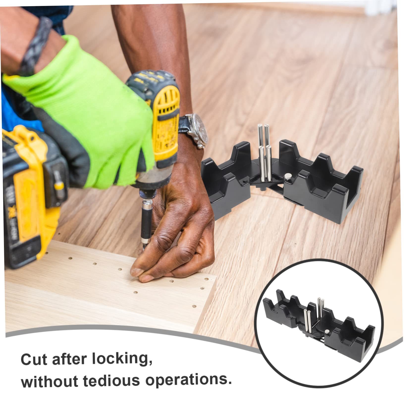 Mikikit Misuratore Angolare Per Miter Strumento Misurazione Per e Segatura Utensile Compatto e Inossidabile Facile Da Usare e Portatile Per Lavori Falegnameria