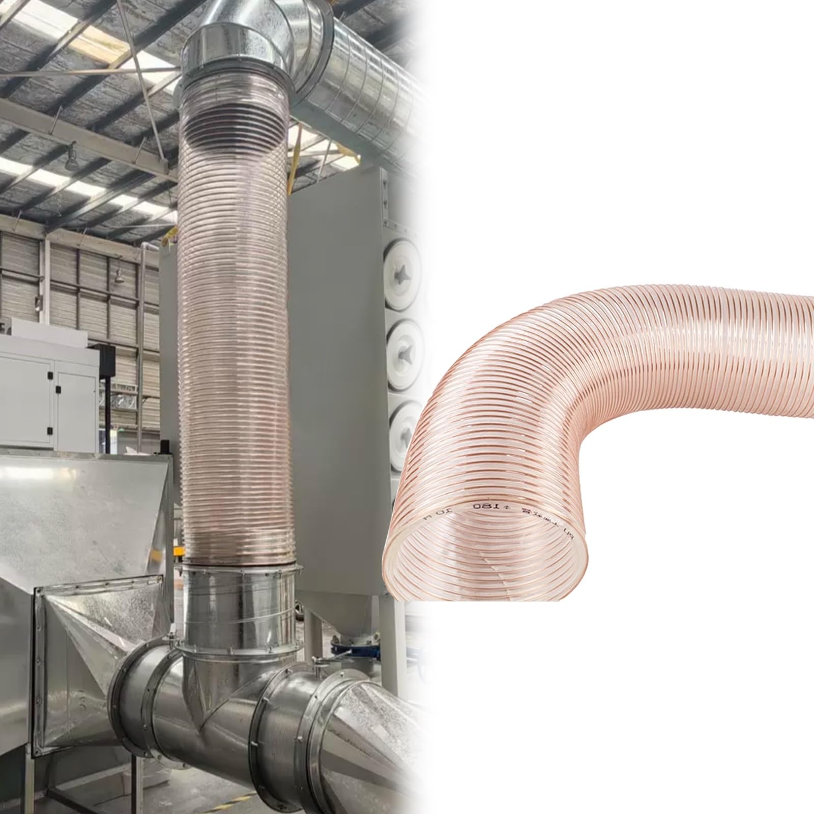 Tuyau de ventilation de sécheuse et aspirateur d'atelier