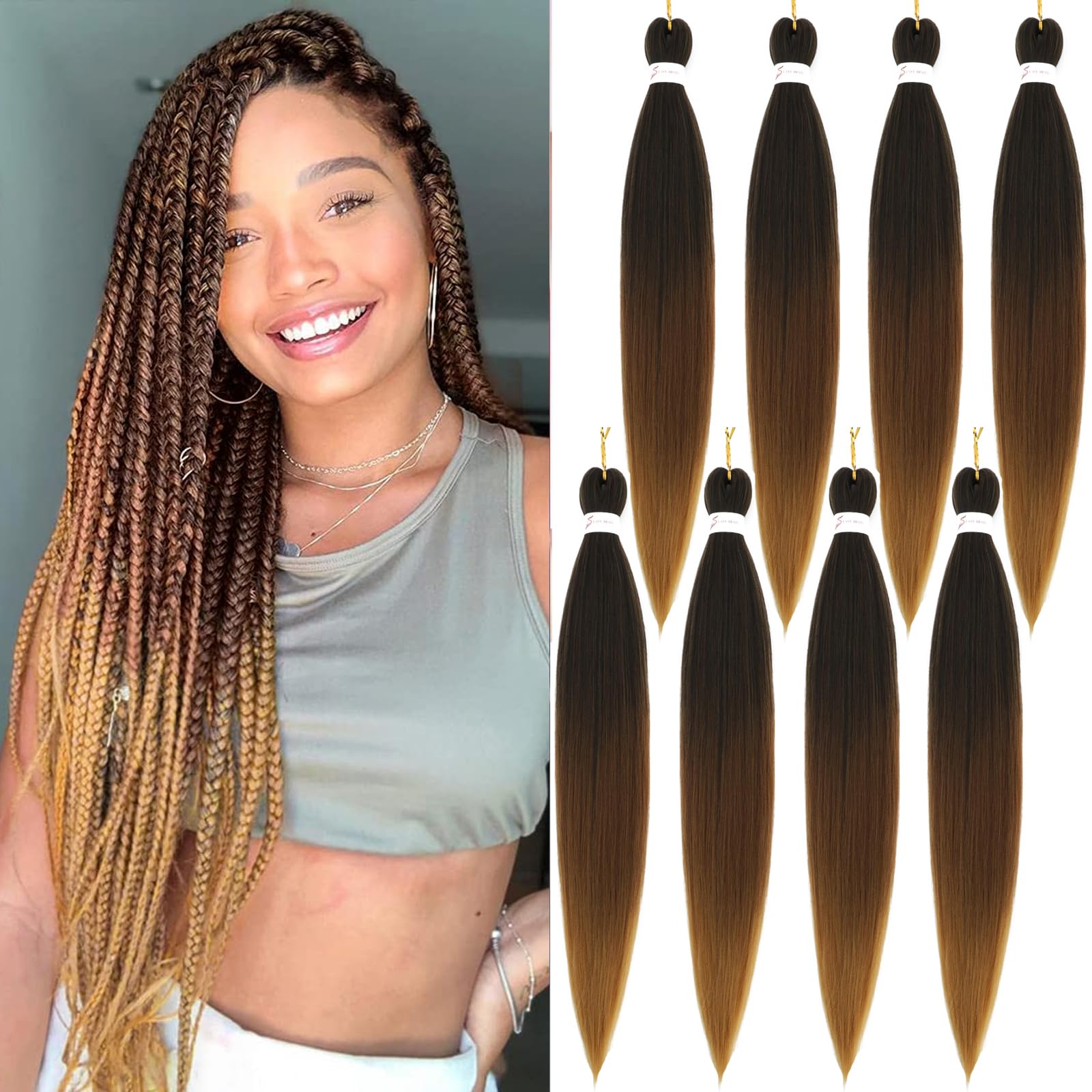 Easy Braid Pre stretched Braiding Hair Extensions