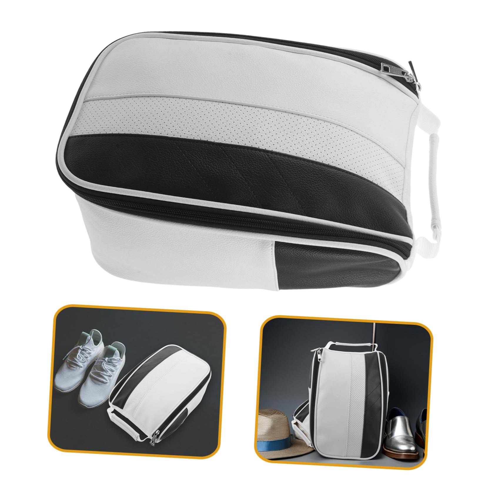Abaodam Borsa Per Scarpe Da Golf Cerniera Organizer Per Scarpe Sportive Per Golf Escursionismo e Corsa Maniglia Tracolla