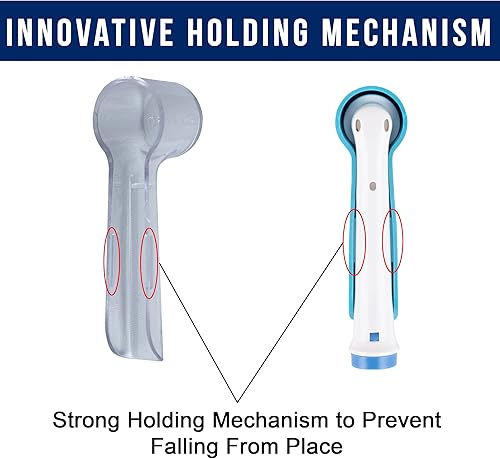 Miniatura 3 de 8 piezas de cubierta duradera e higiénica compatible con cepillos de dientes eléctricos Oral-B