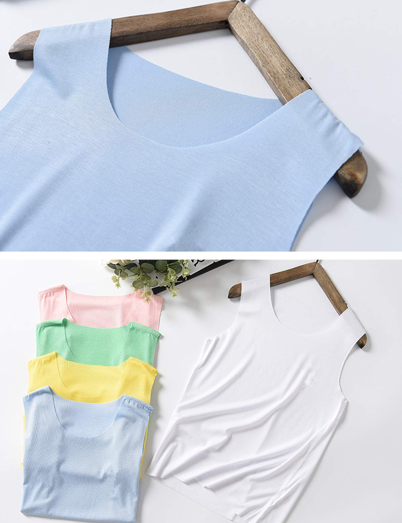 Legou Baby Infant Toddlers Seamless Soft Tank Top White