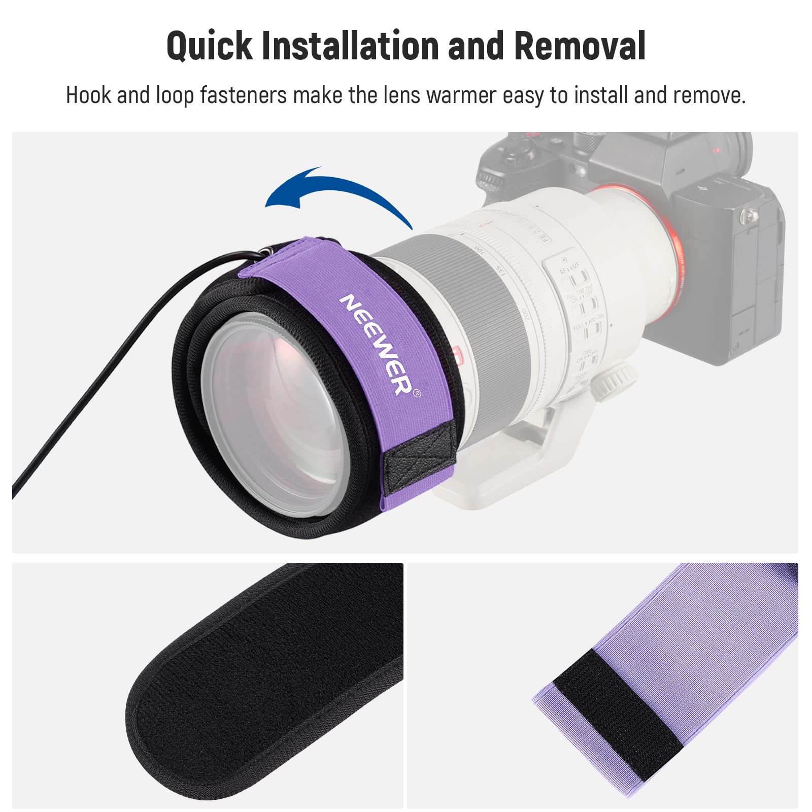 NEEWER Chauffage d'Objectif USB 20" 500mm pour Astrophotographie Télescope DSLR Anti-Buée HW-28