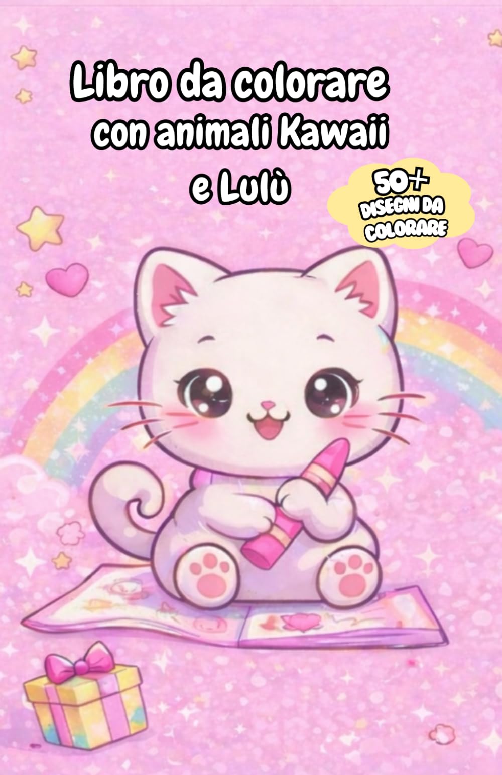 Libro da colorare con animali Kawaii
