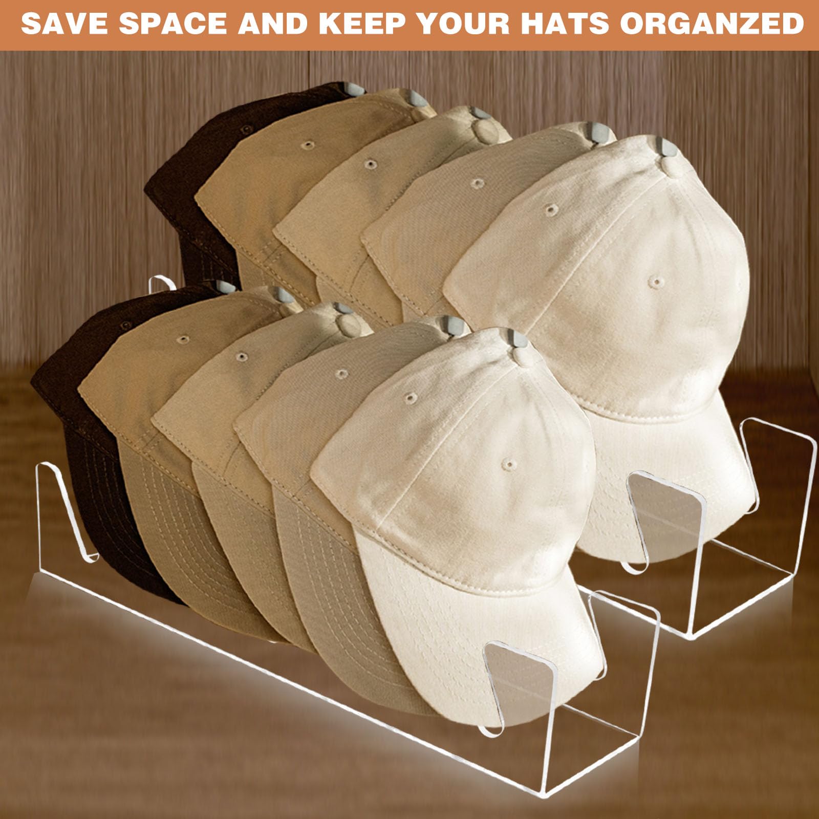 FINGERINSPIRE Espositore Per Cappelli Acrilico Nero: Rack Da Tavolo Per 5 Berretti, Assemblaggio Facile Con Cacciavite Incluso, 30x20 Cm