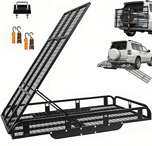 Portador de carga resistente de 700 libras con tensor de enganche, aleación de acero al manganeso para camioneta, SUV, sedán, furgoneta, enganche