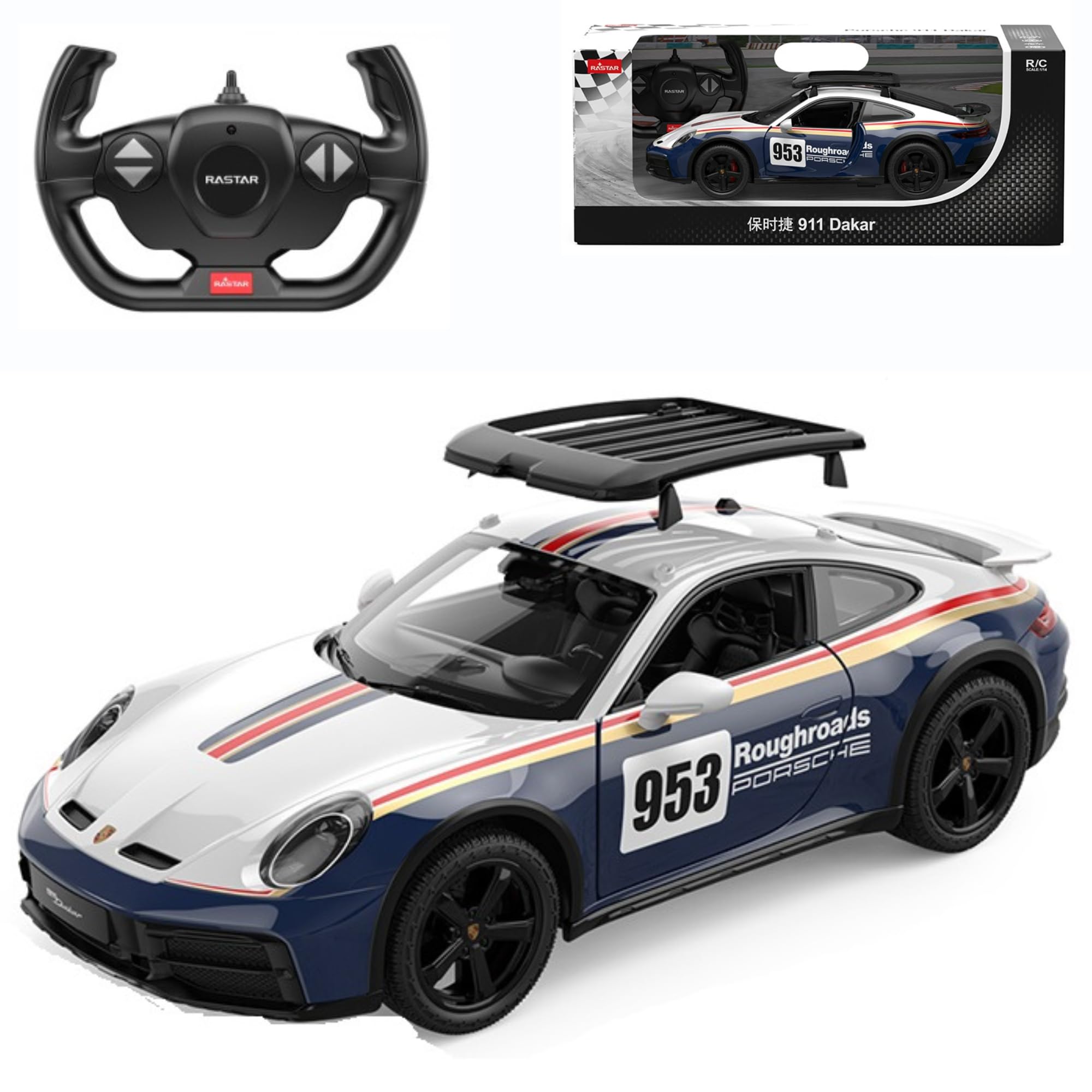 Porsche 911 Dakar 1:14 Scale Remote Control Car – Standard Version with Authentic Rallye Design, Off-Road RC Model, Officially Licensed — image 1