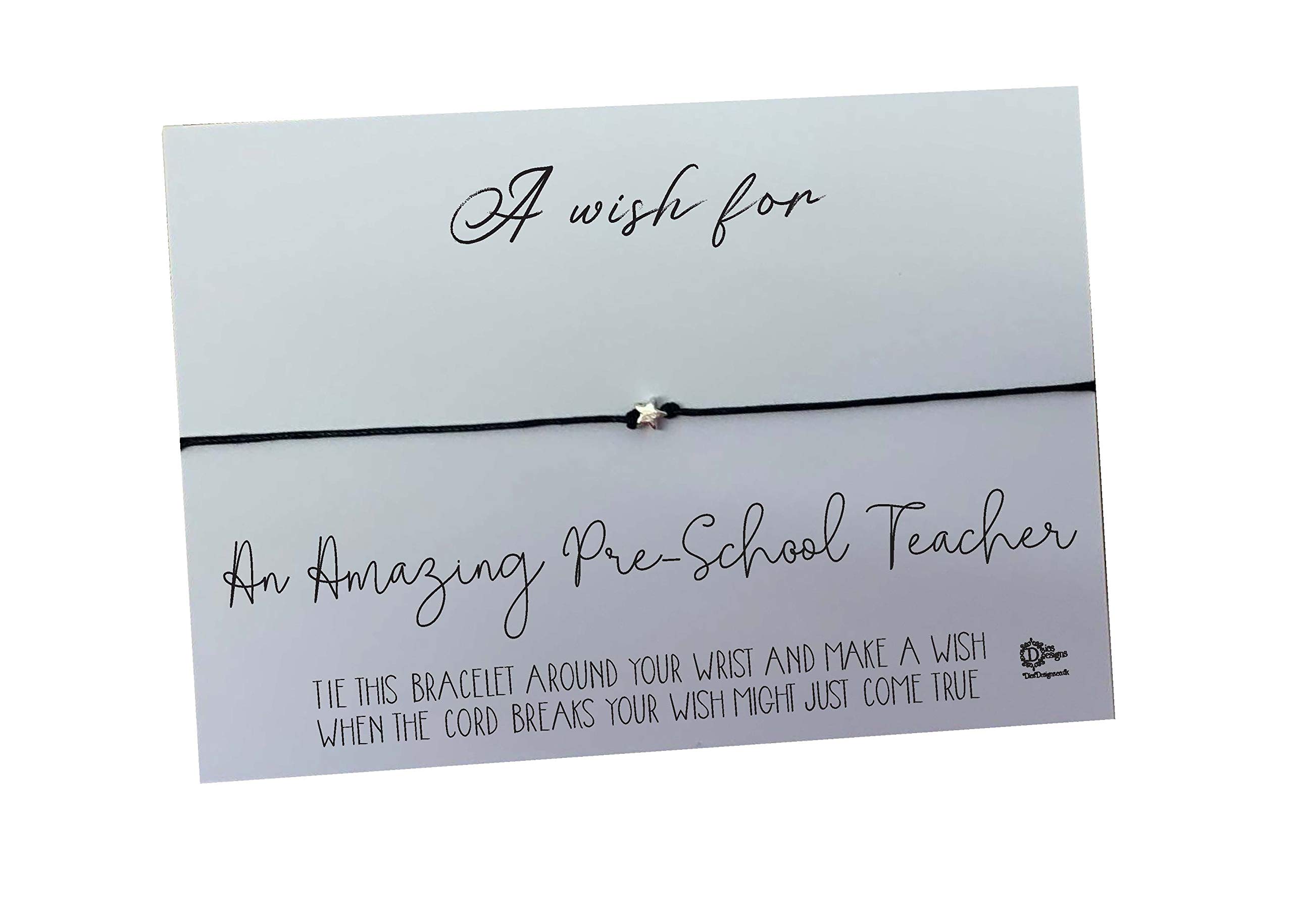 Wish Bracelet A Wish for an Amazing Pre School Teacher DD762 (Wood)