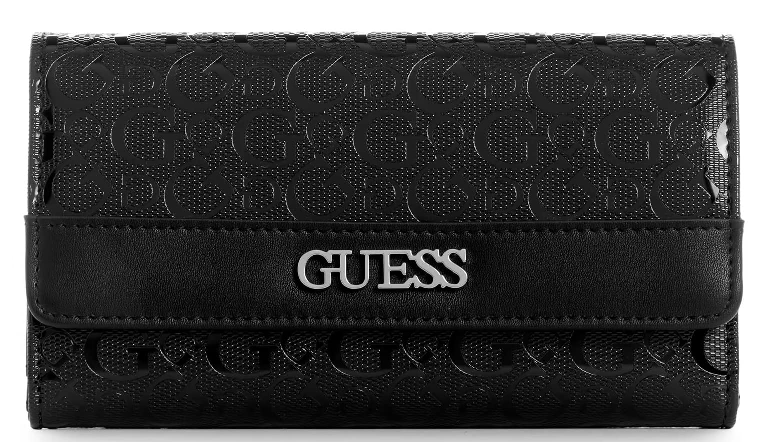 GUESS Women's Logo Ellison Slim Wallet Clutch Bag