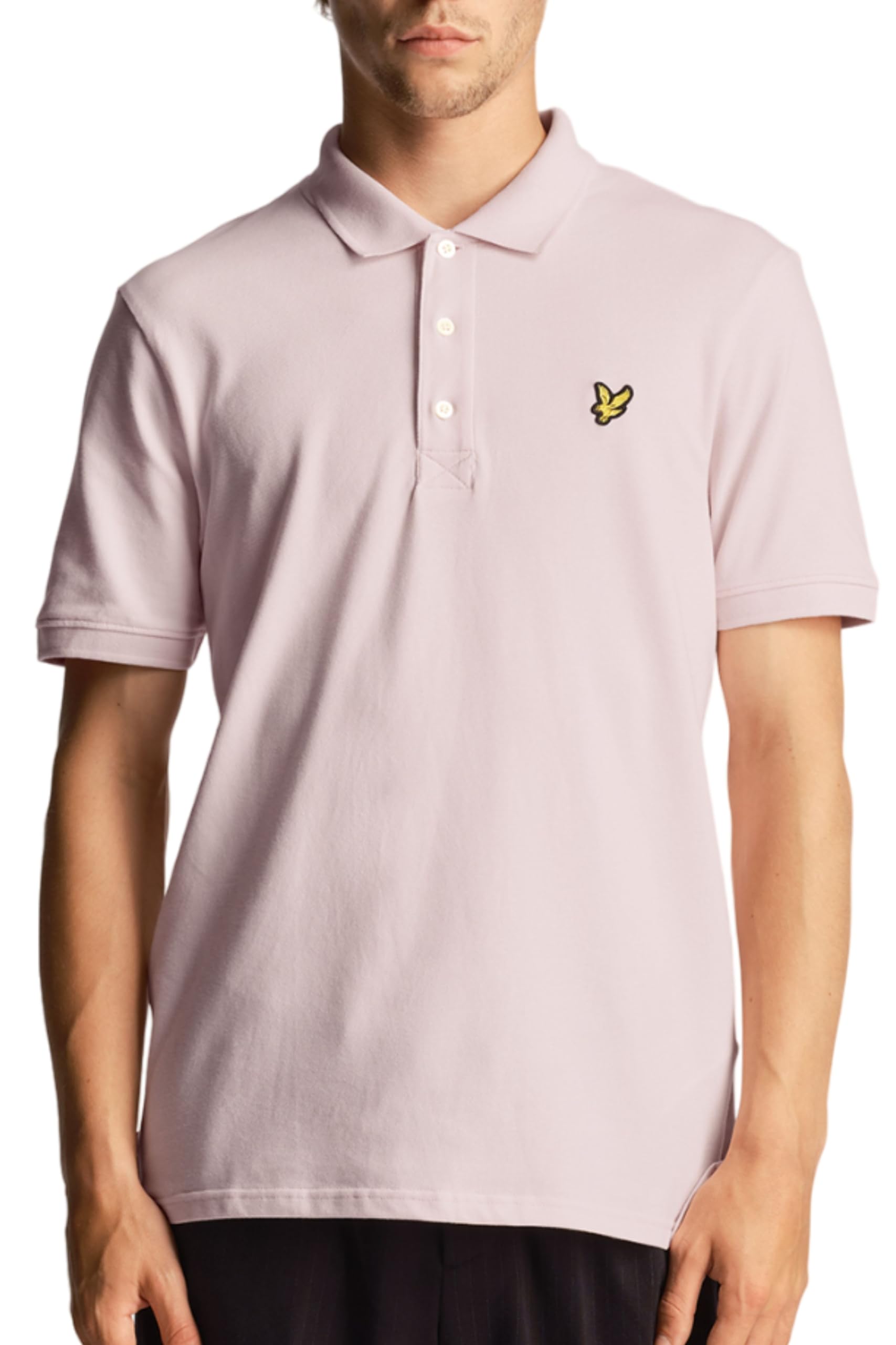 Lyle & Scott Men's Plain Polo Shirt Light Pink M (SP400VOG)
