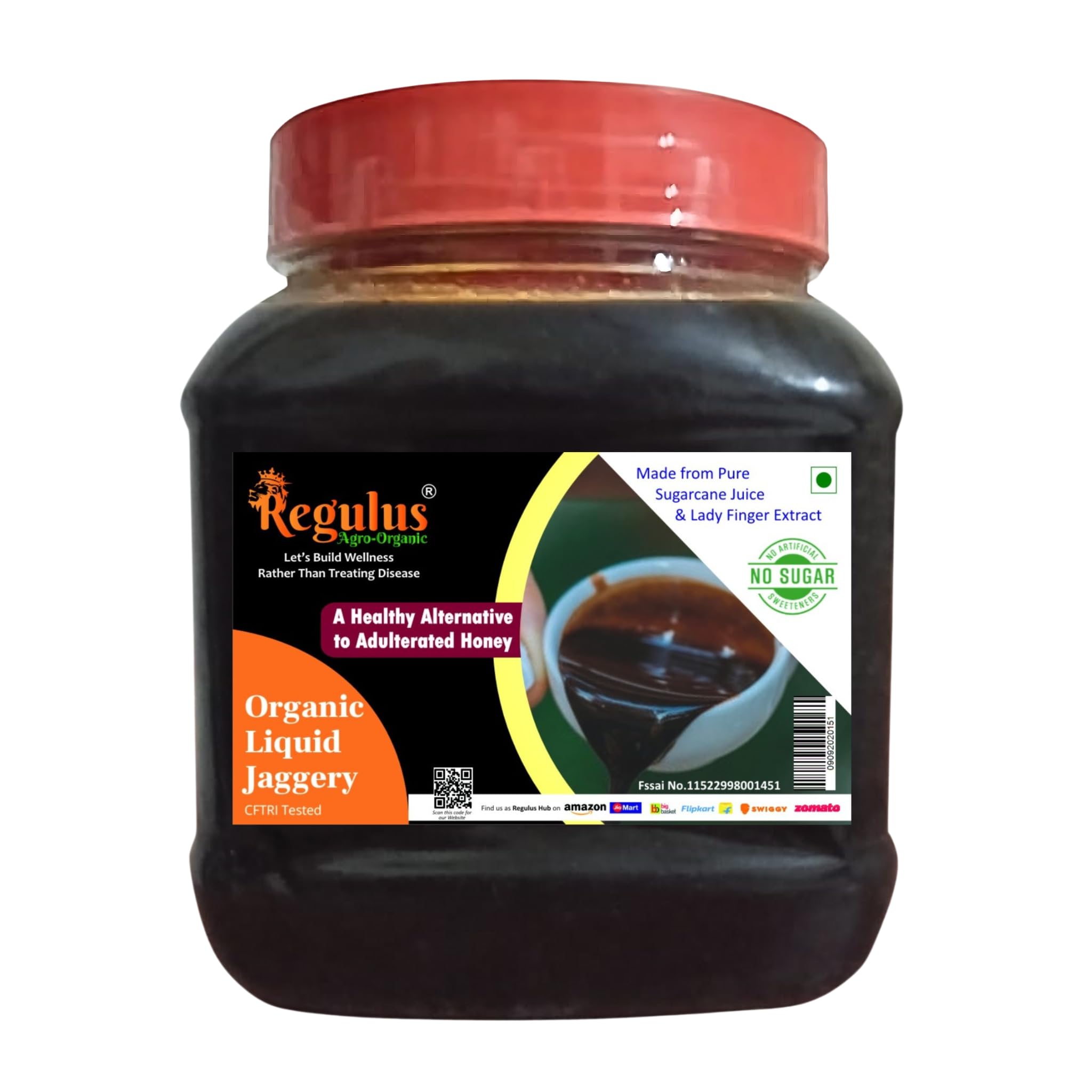Regulus Agro Organic Liquid Jaggery | 1 kg | Sugarcane Jaggery | No Chemical Preservative (B0DBQLQSQS) Amazon Price History, Amazon Price Tracker