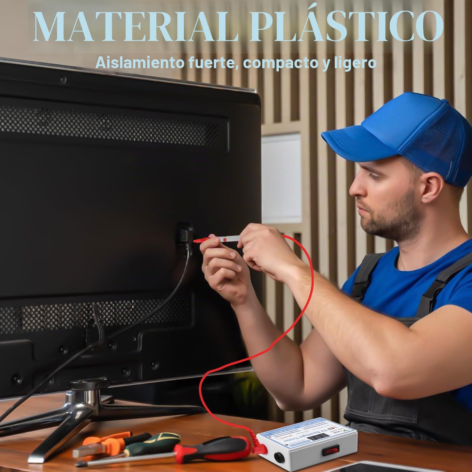 Probador de luz LED y retroiluminación de TV, comprobador de corriente con lápiz de prueba, comprobador de voltaje para reparaciones de luces LED