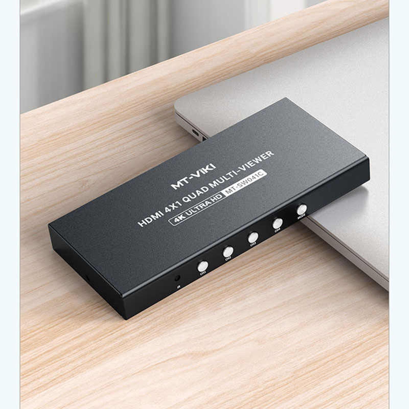 Switch HDMI Senza Soluzione di continuità, Splitter Schermo, Distributore Sincrono Audio/Video con Risoluzione 4K, Supporta Ingressi Sorgente di Segnale E Schermi di Uscita(9 Ports)