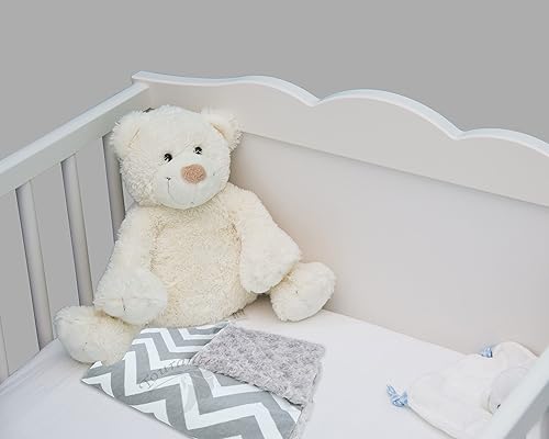 Miniatura 2 de Manta infantil Chevron - Manta de lujo para bebé, esponjosa y cálida - Manta galardonada y acogedora para invierno para bebés (gris, cuna, 30 x 30