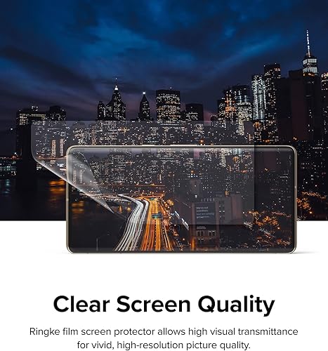 Miniatura 4 de Ringke [Paquete de 2 películas dobles fáciles compatibles con Google Pixel 7 Pro, protector de pantalla de alta calidad con kit de fácil aplicación