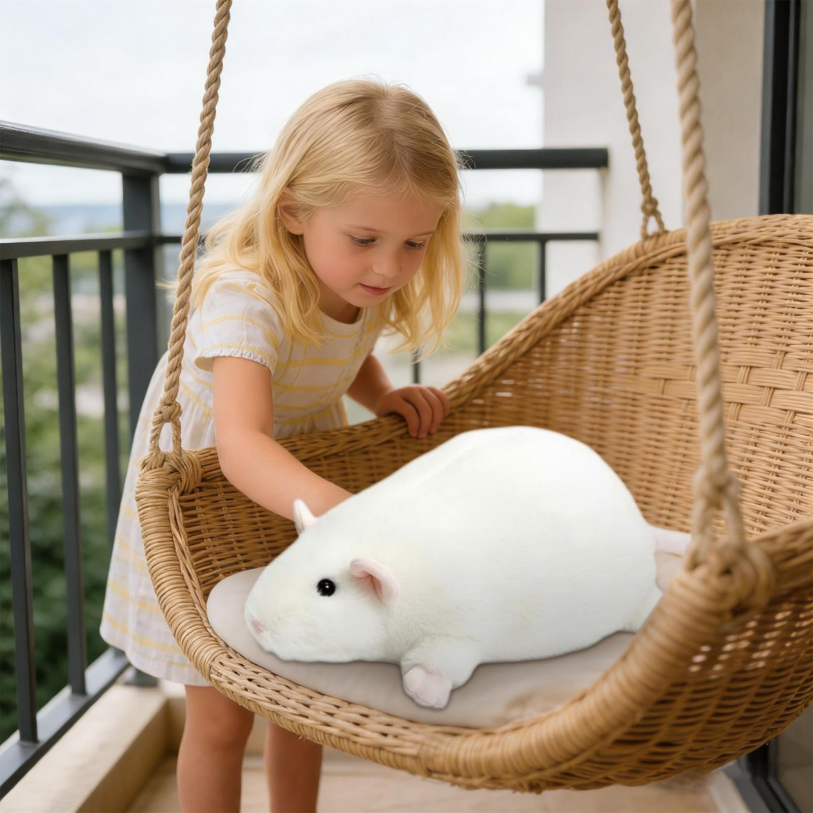 Criceto di peluche 90 cm morbido carino gigante realistico decorazione
