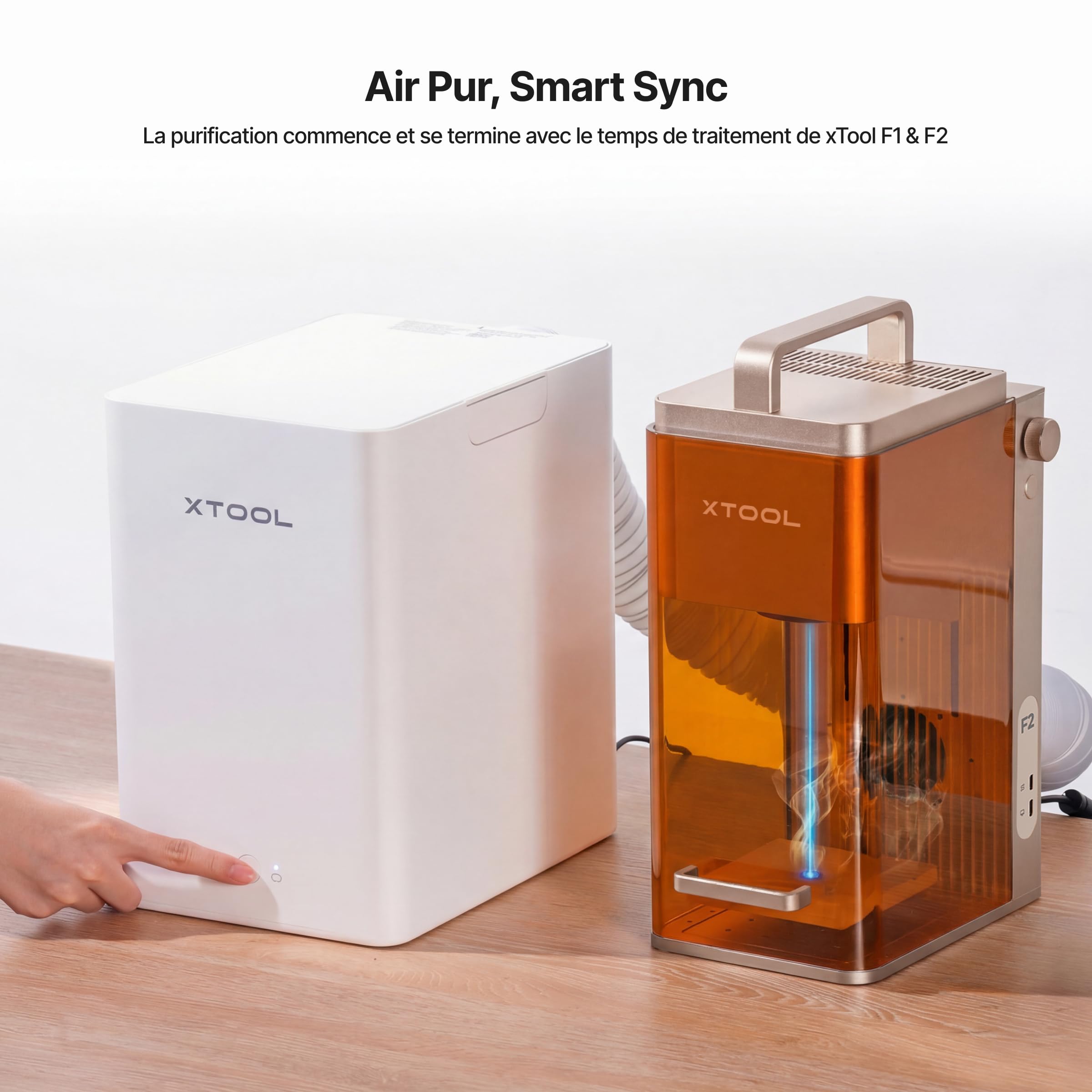 xTool Purificateur d’Air pour Fumées de Bureau pour M2 et F2