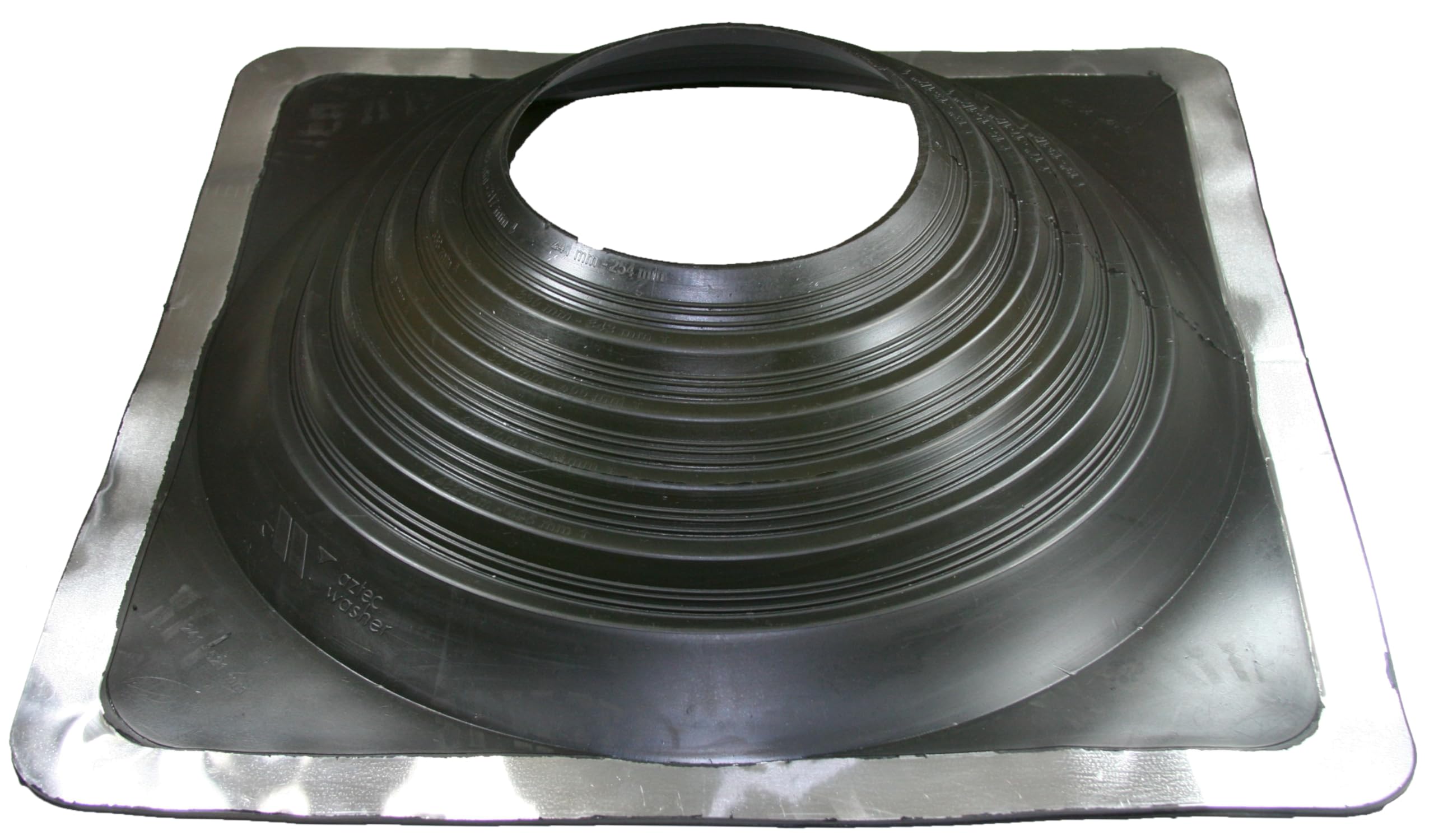 MASTER FLASH® Standard #9 Guarnizione flessibile per tetto in EPDM Flangia anti-infiltrazione di acqua Protezione resistente alla temperatura per canne fumarie tubi pannelli (241-635 mm) (SQ901BA-SET)