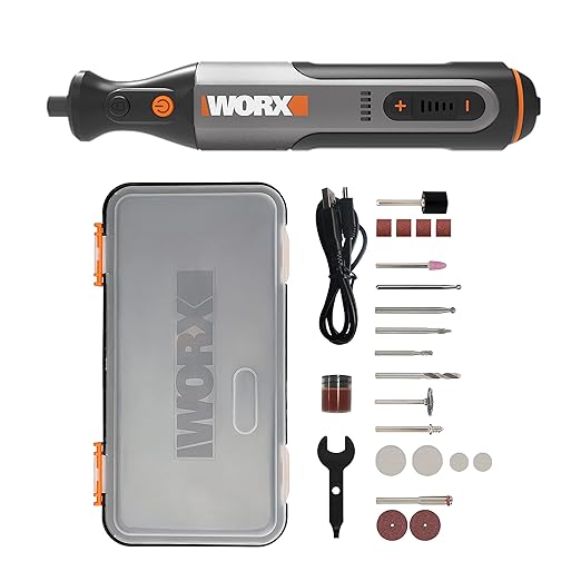 WORX 8V Cordless Rotary Tool WX106 Mini Drill Machine Grinder Tool, USB ...
