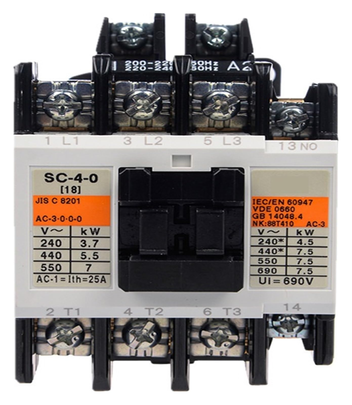 Contacteur CA SC-4-0 110V avec coupure tripolaire haute performance