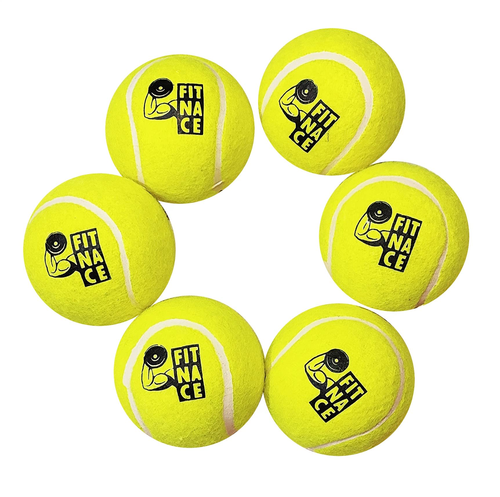 FITNACE Rubber Cricket Tennis Ball Pack of 6 Standard Size (Green), Rubber Tennis Ball for Cricket (B097Z22JYP) Amazon Price History, Amazon Price Tracker