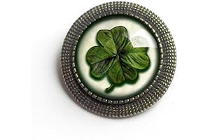 Elegant Victorian Four Leaf Clover Pin