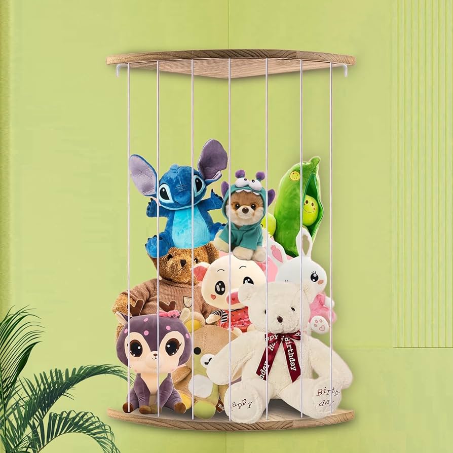 ANNOR Stuffed Anial Storage Holder With Adjustable Length, Wall