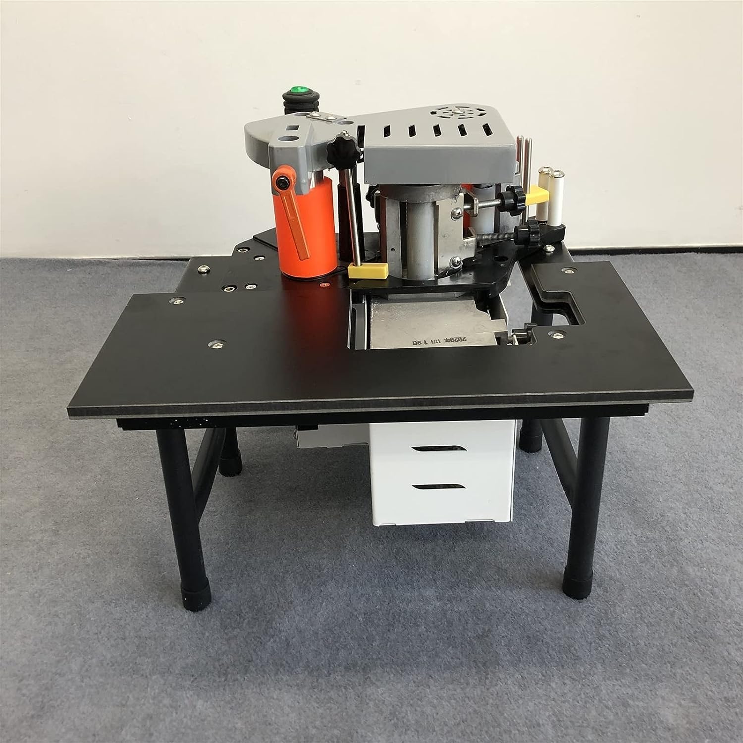 COYEUX Bordatrice Manuale per Legno da 1200 W, Doppio incollaggio Laterale, con Controllo della velocità 0-6 m/min Bordo Dritto Curvo, per Utensili per la Lavorazione del Legno