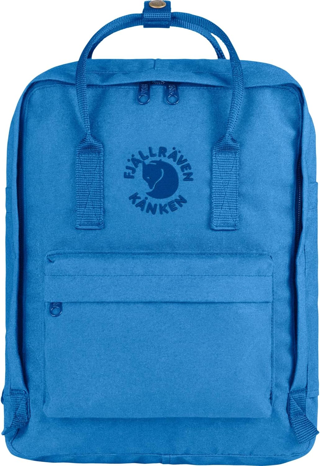 Fjällräven Re-Kanken Backpack - Lightweight Durable Everyday Travel Laptop Bag, UN Blue