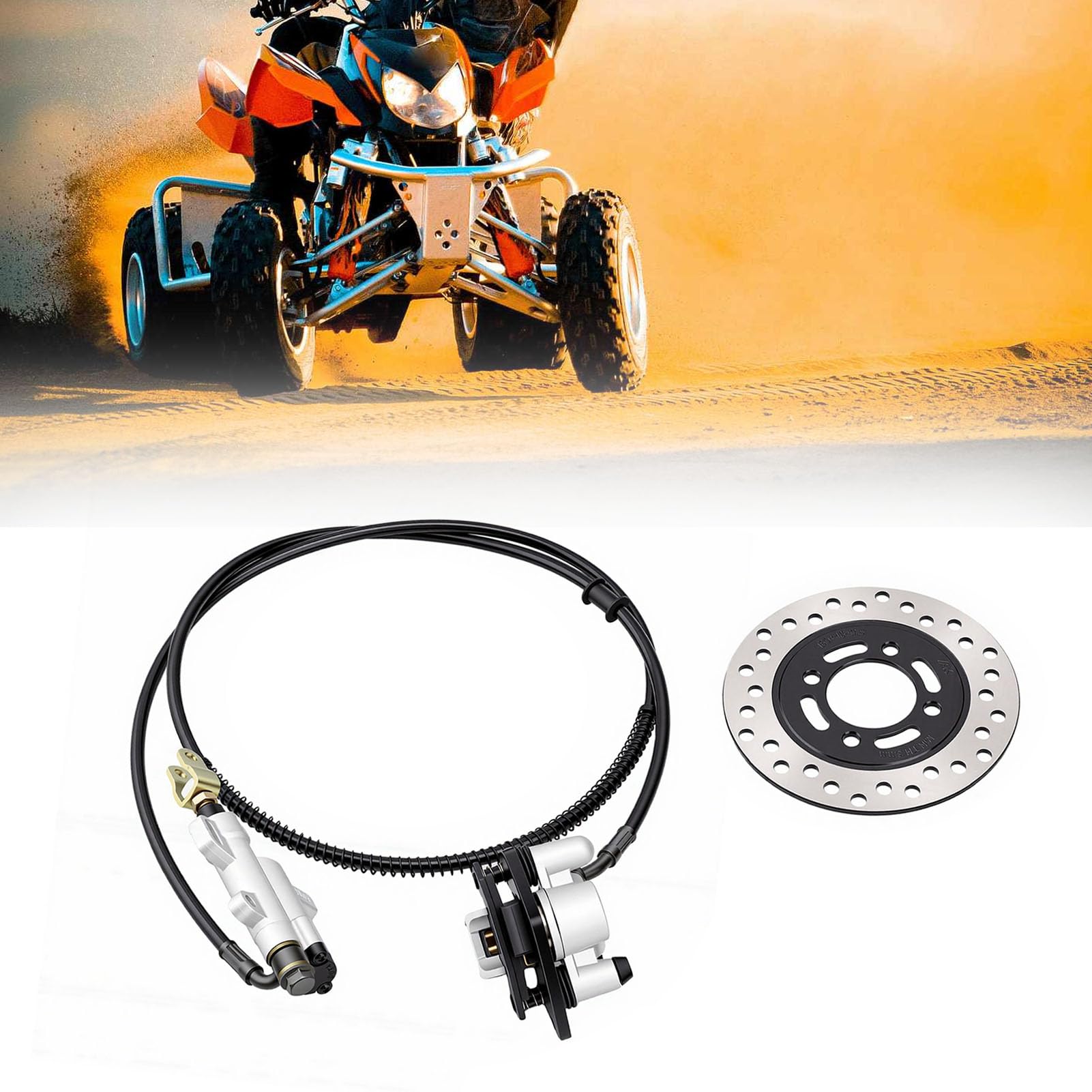 Tylny Zacisk Hamulca Hydraulicznego z Tarczą, 160mm, do Rowerów