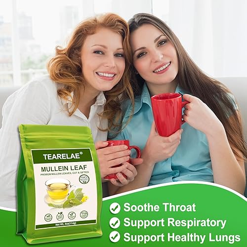 Miniatura 7 de TEARELAE - Hoja de gordolobo - 4 oz114 g - Hojas de gordolobo 100% puro y natural premium - Cortado y tamizado - Té de hoja de gordolobo para