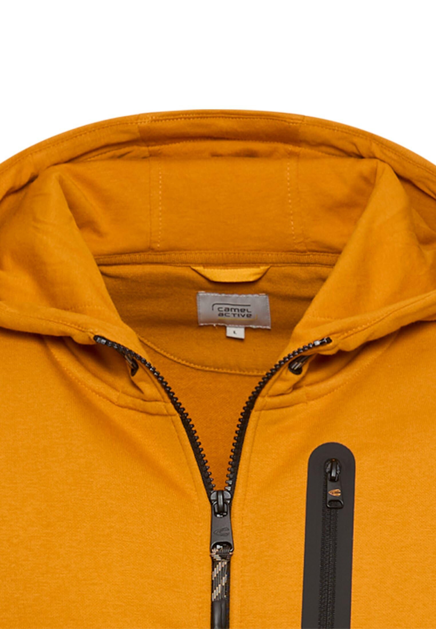 camel active Męska bluza z kapturem, żółty, S