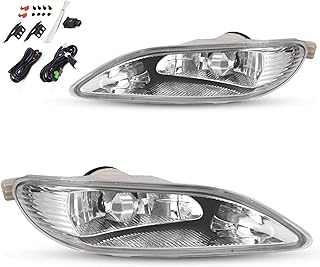 AUTOSAVER88 Fog Lights Compatible with 2002 2003 2004 Camry 2005 2006 2007 2008 Corolla 2002 2003 Solara Fog Lamps Replacement,with 9006 12V 55W Bulbs,Wiring Harness and Switch