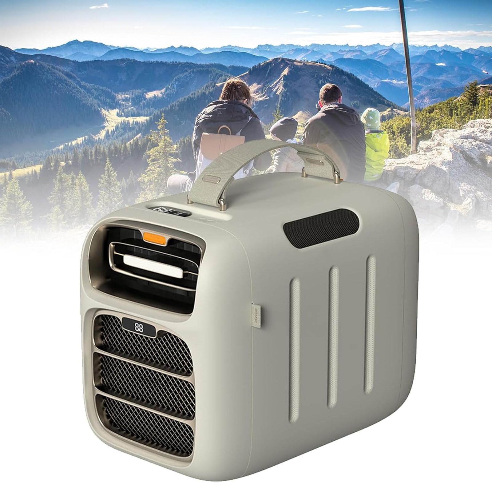LSBHPPD Portable Outdoor Camping Air Conditioner,Ac Tent Camping,5000btu Powerful Fast Cooling,Flip-Top Touch Panel,For Rv Motorhome and Indoor Use Onlycooling