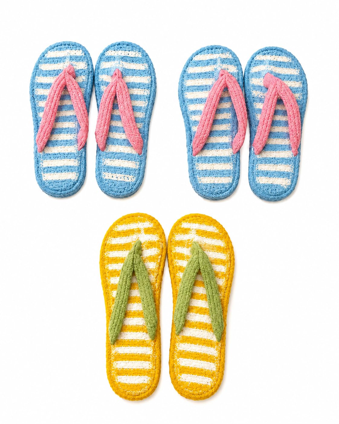 colourful cotton chappal for womens Pair of 2 (Lb2 y1 chappal)-image-3