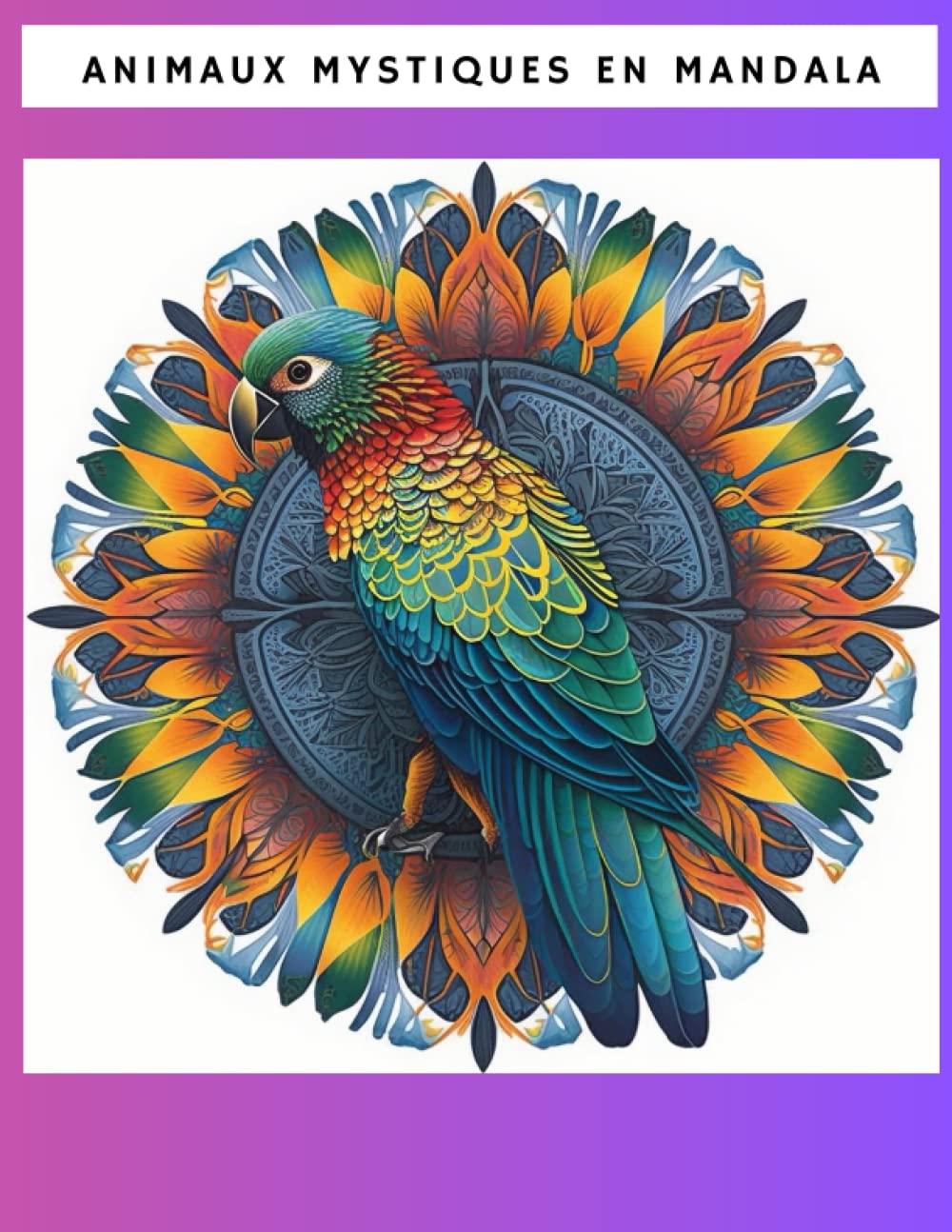 Livre de coloriage animaux mystiques mandala cadeau détente
