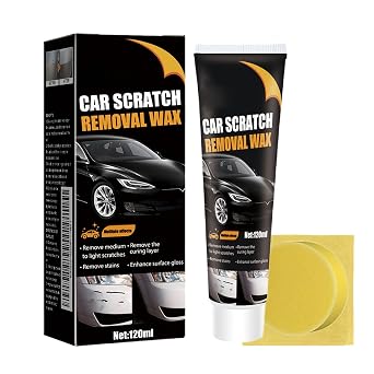 New Scratch Remover for Vehicles, Car Scratch Repair Wax, Deep Scratches Repair, Car Paint Polish & Restore Kit with Wipe and Sponge 1pcs