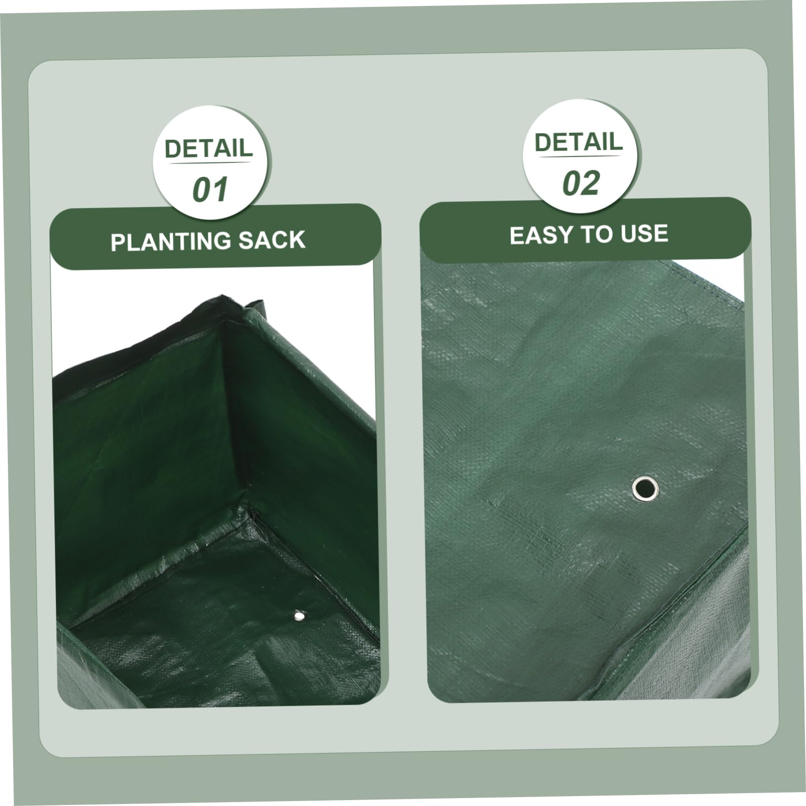 ifundom 2pièces Sacs De Plantation Tissu PE Tissé Sachets De Plantation De Fruits Sacs De Croissance Réutilisables pour Plantes Légumes Et Fleurs