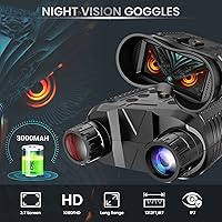 Vista 3 de Gafas de visión nocturna (actualización de 2ª generación), binoculares de visión nocturna, visión nocturna digital de 1312 pies montada en la cabeza