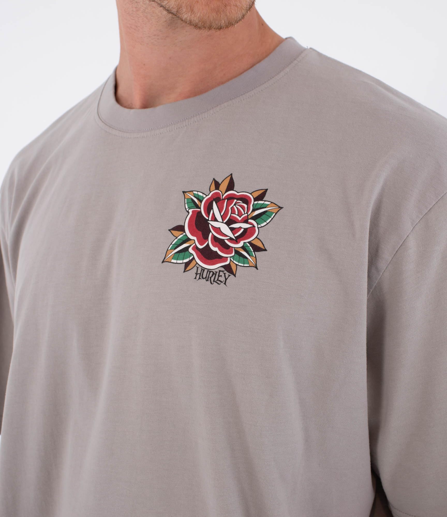 Hurley T-Shirt Short Sleeve Men - Tattoo Trudy Tiger T-Shirt Uomo