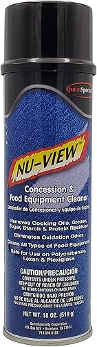 NU-View - Limpiador de equipos de alimentos y concesiones, lata de 20 onzas, 1 unidad