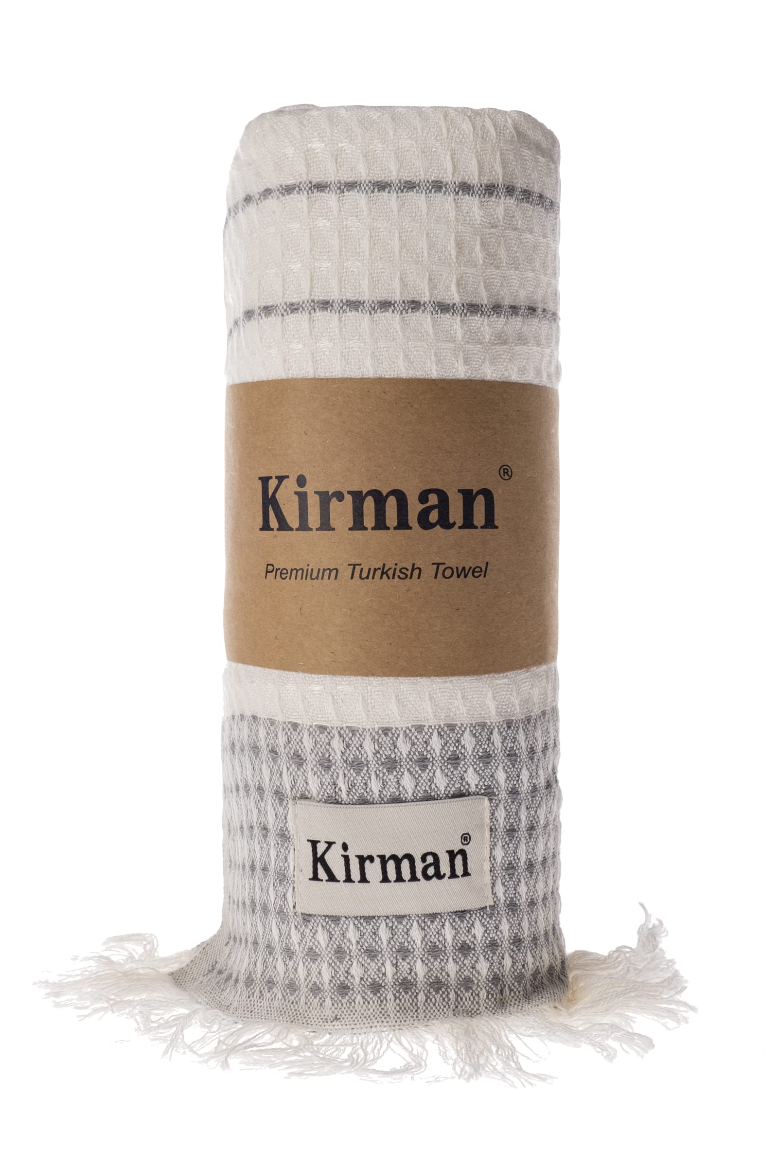Kirman® Toalla de playa XXL, toalla de sauna, toalla de baño, toalla de hammam, algodón, Öko-Tex®, toalla de ducha, toalla peshtemal, toalla de fouta pareo, yoga, manta deportiva, sarong, hombre,