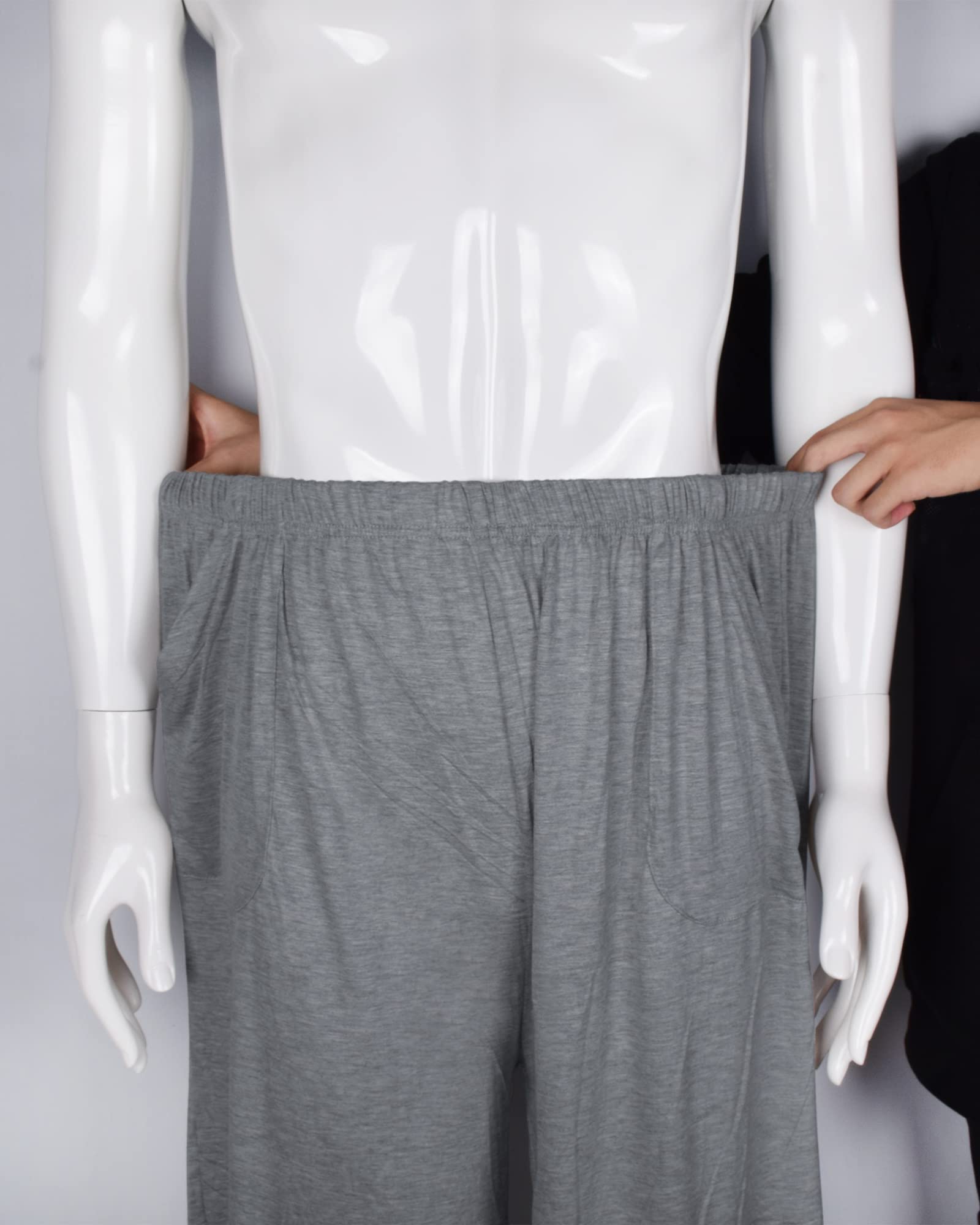 Homme Bas de Pyjama Shorts Oversize Extensible Sommeil Vêtement De Nuit Pyjama Short Sport Séchage Rapide en Modal - Léger Respirant